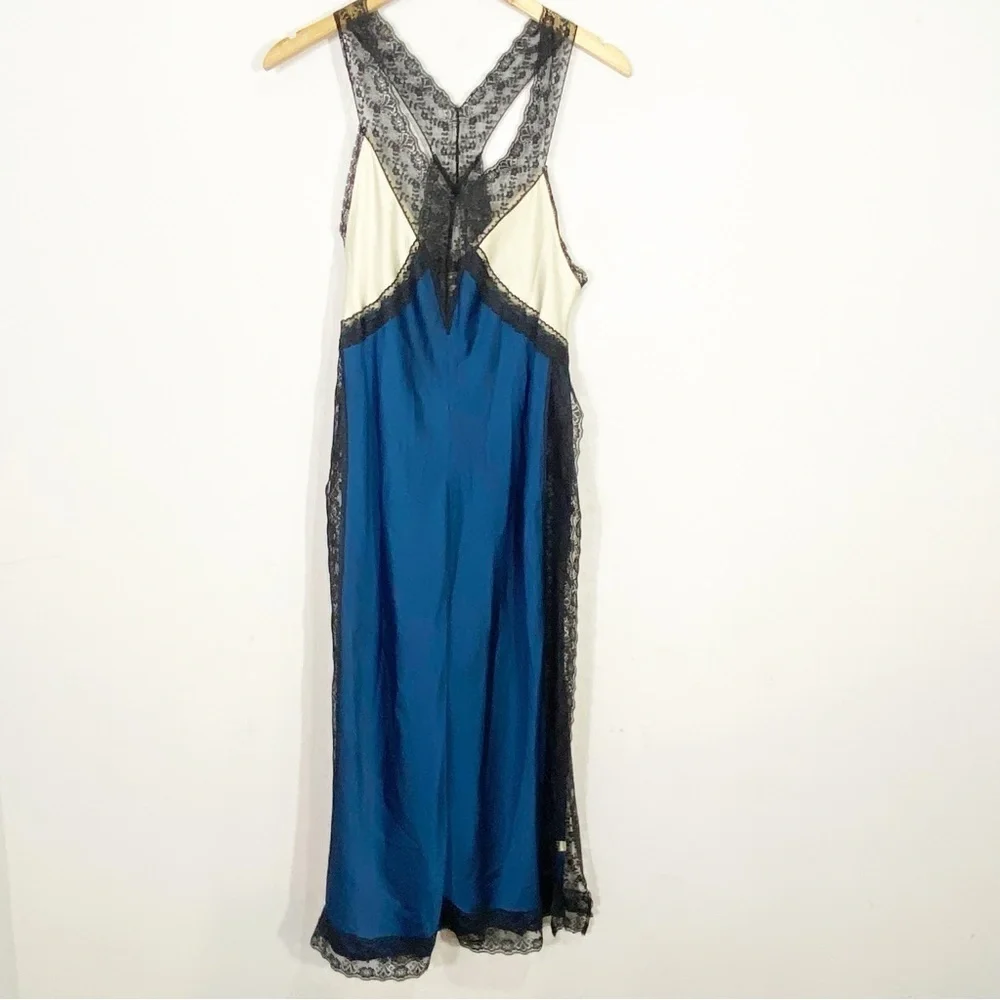 FREE PEOPLE Tri Me Midi Slip Dress